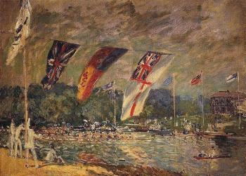 阿爾弗萊德 西斯萊 Regatta at Molesey 阿爾弗萊德 西斯萊 Regatta at Molesey
